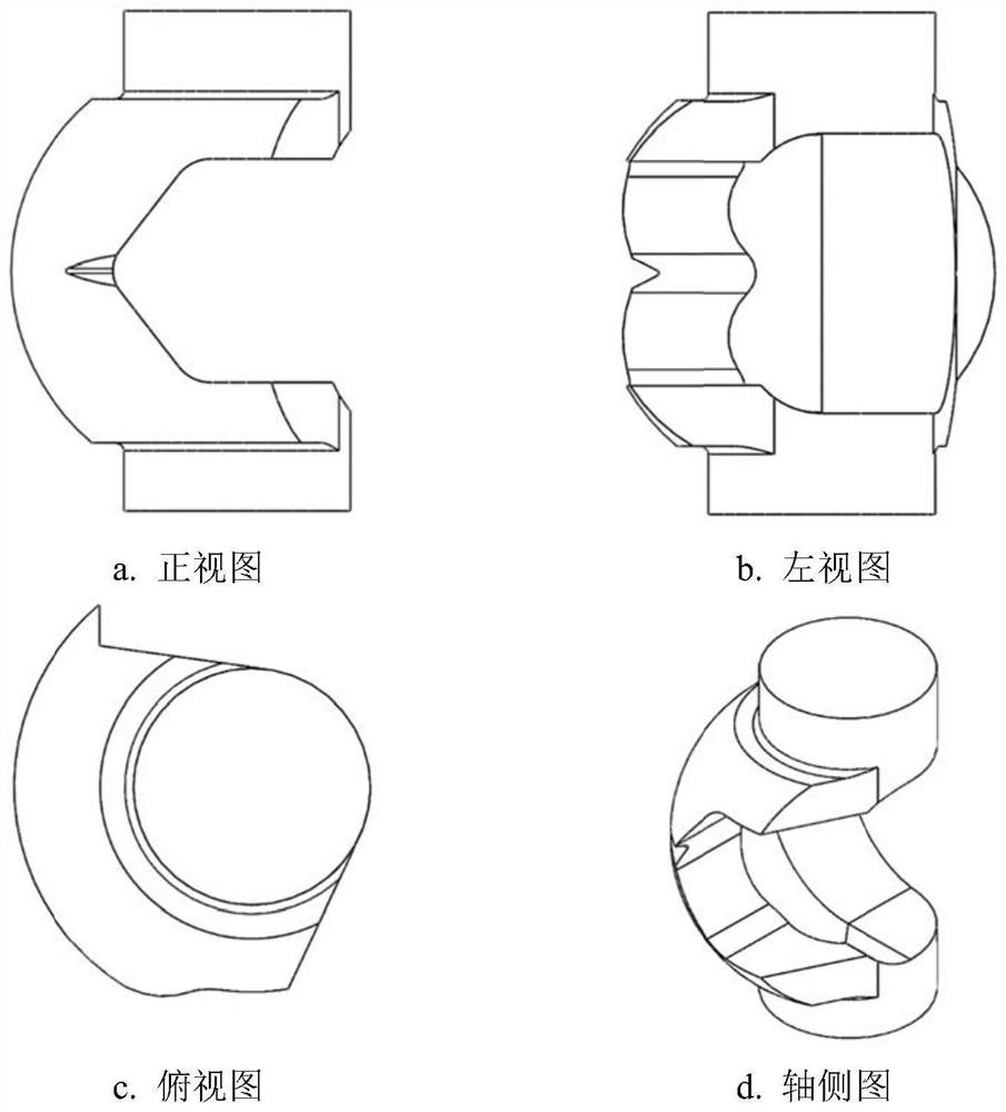 A V-shaped ball valve and its flow characteristic curve obtaining method