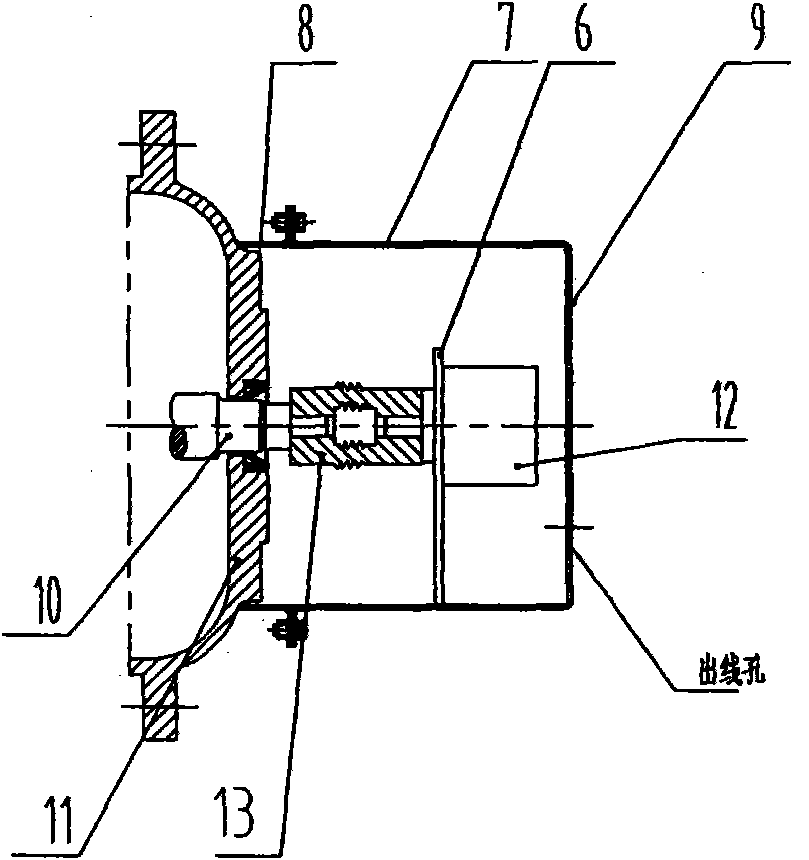 Connecting device for output shaft of mining excavator and encoder