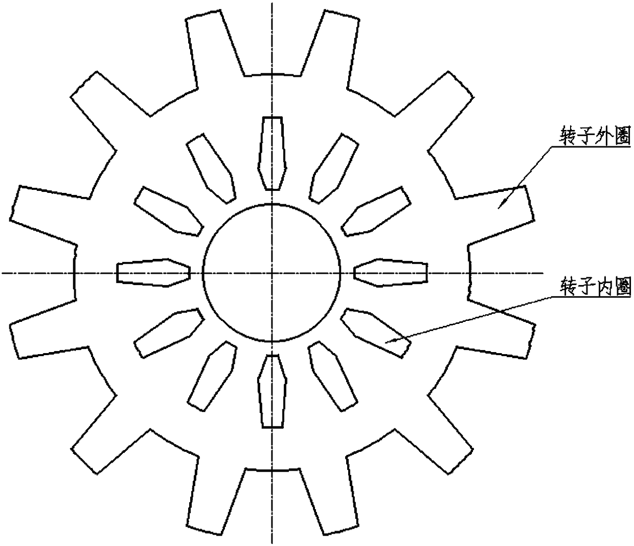 An electromagnetic liquid-cooled retarder with double stators and double coils