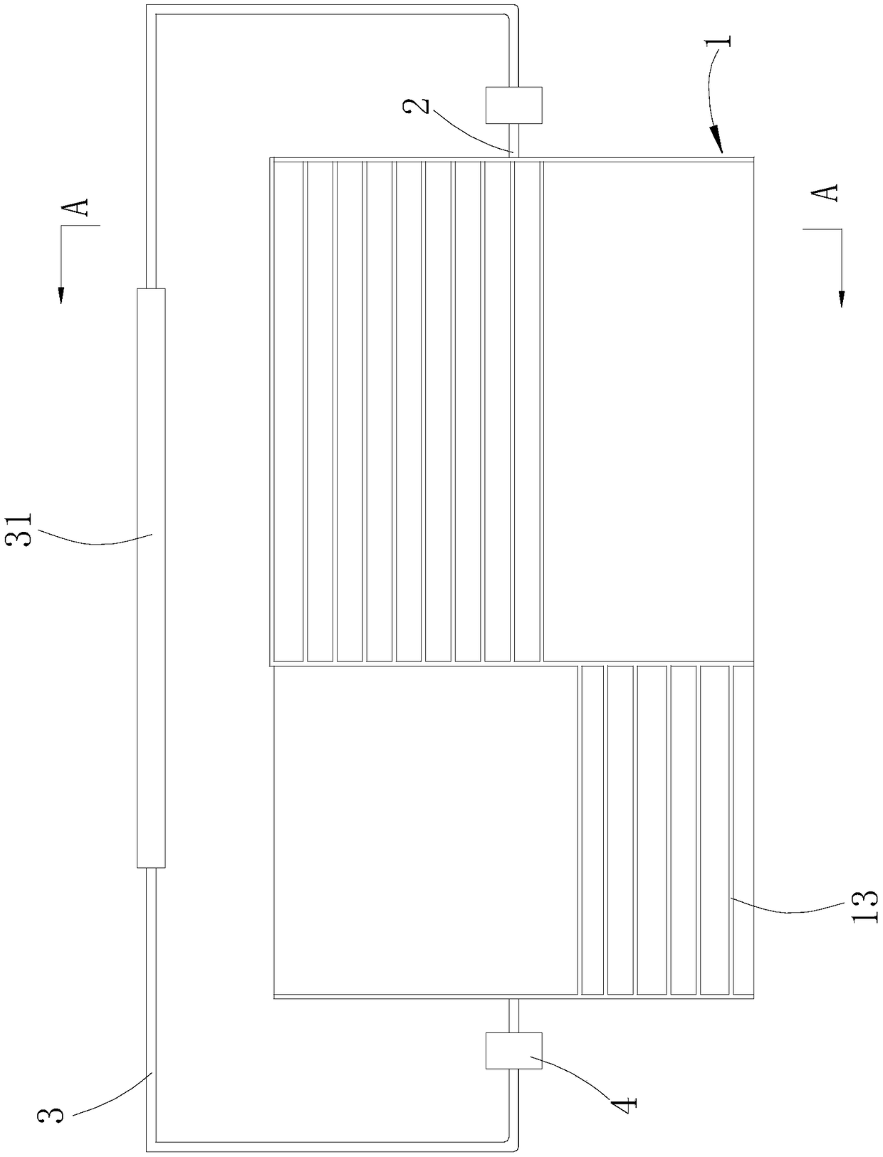 Pattern compressing mould for performing compression moulding on concrete