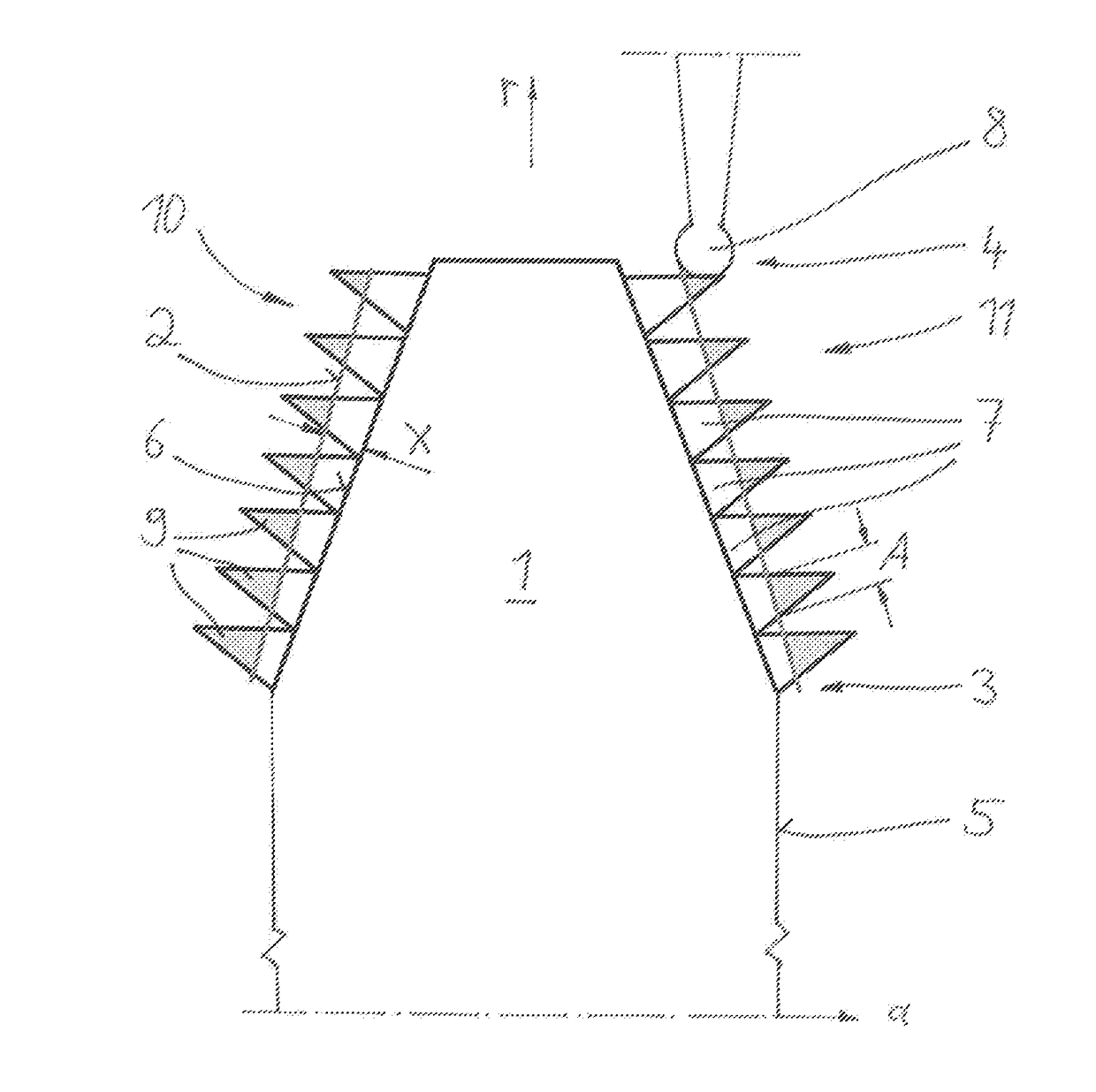 Method for dressing of a grinding worm by means of a dressing roll and dressing roll