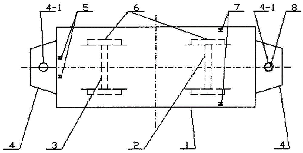 A new type of flatbed car for mounting brackets