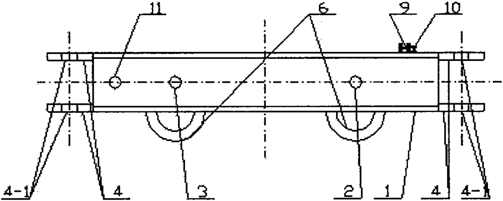 A new type of flatbed car for mounting brackets