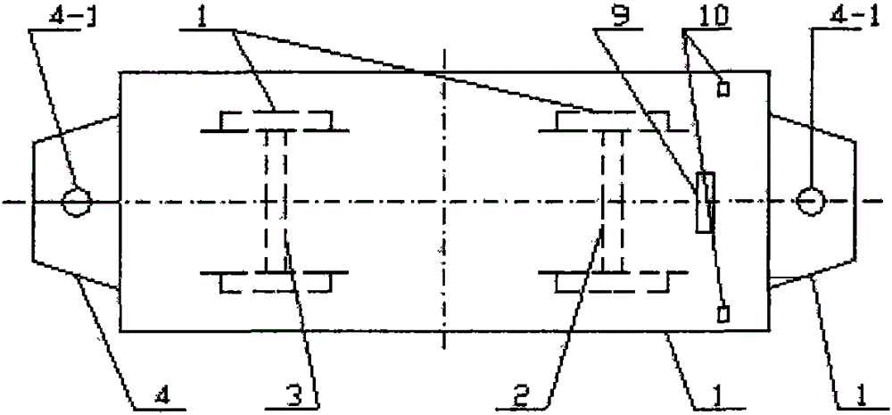 A new type of flatbed car for mounting brackets