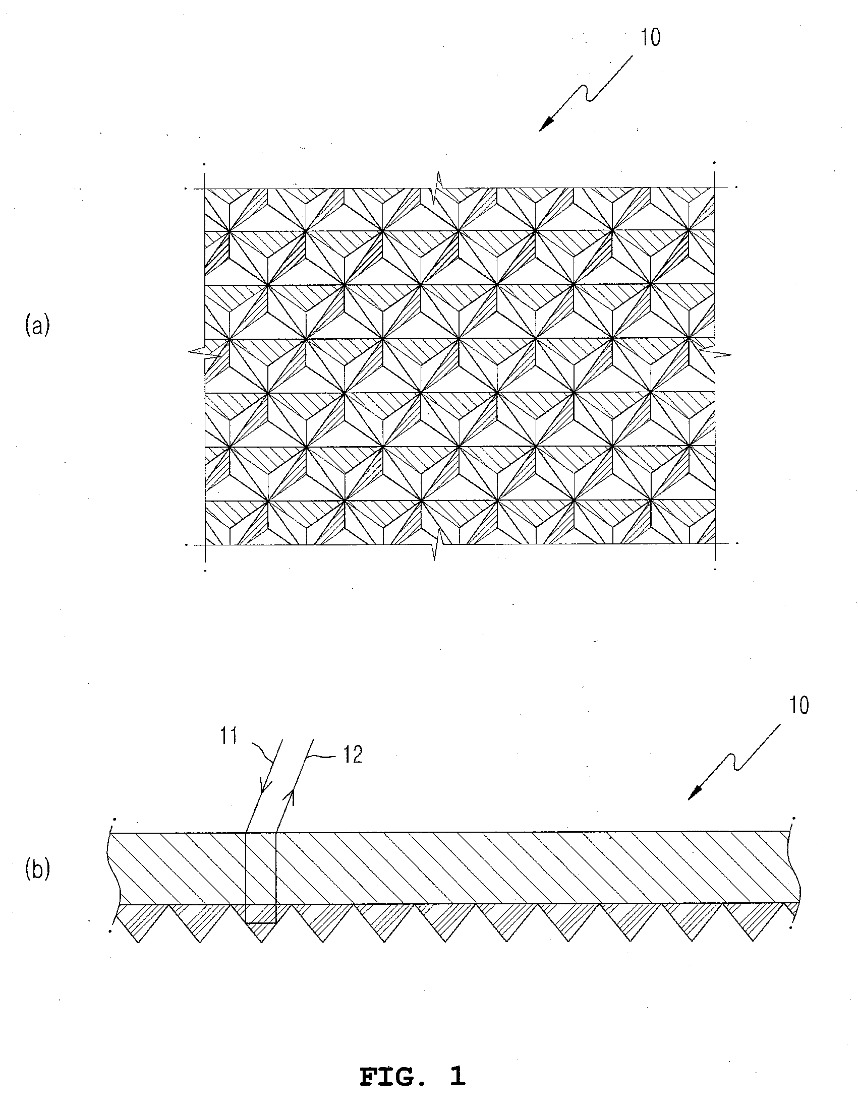 Cube-corner type self-reflection sheet having improved tensile strength