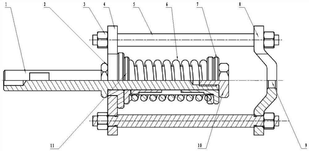 Hydraulic lock loading test device