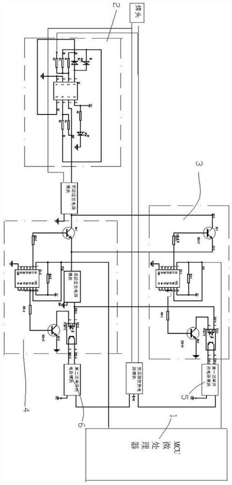 Direct current welding machine control circuit with output current rotating forwardly and reversely