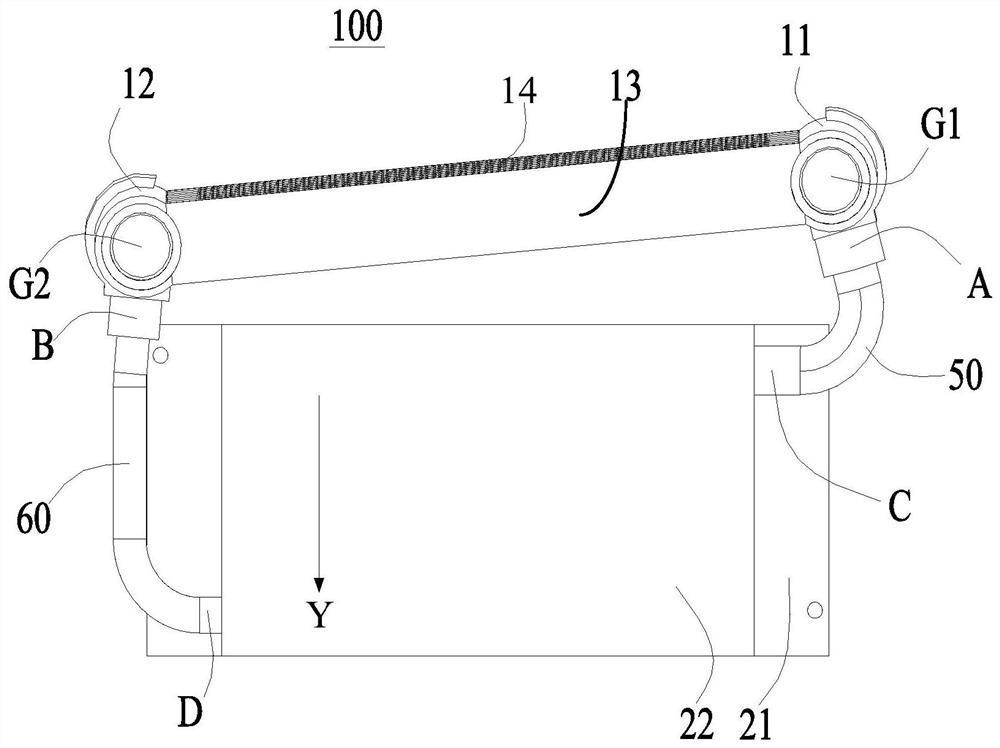 Split type thermosyphon phase change radiator and industrial control equipment