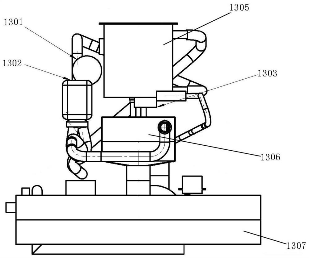 Wheelchair with vacuum excrement collecting device, and vacuum excrement collecting method