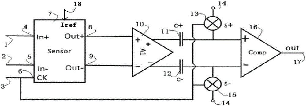 Self-calibration current comparator circuit