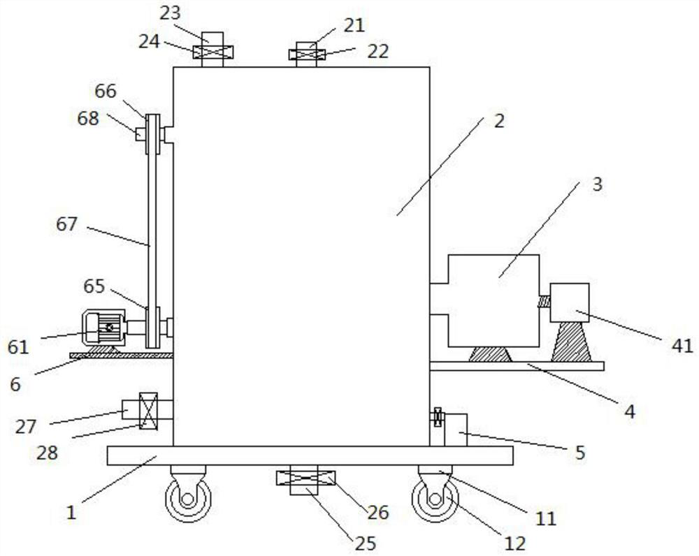 A kind of degassing process for producing sodium cetyl sulfonate