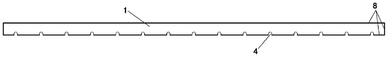 Assembly type aluminum alloy form arranged at post-cast strip and construction joint positions