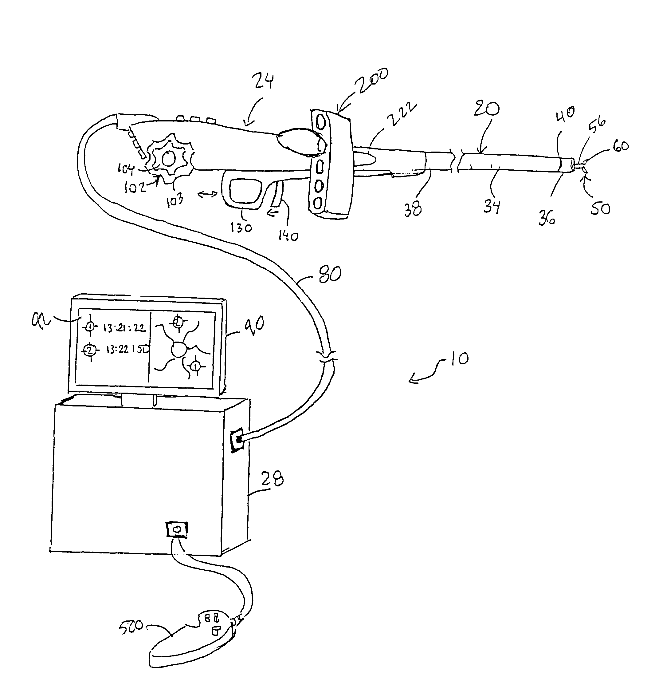 Endoscopic apparatus with integrated multiple biopsy device