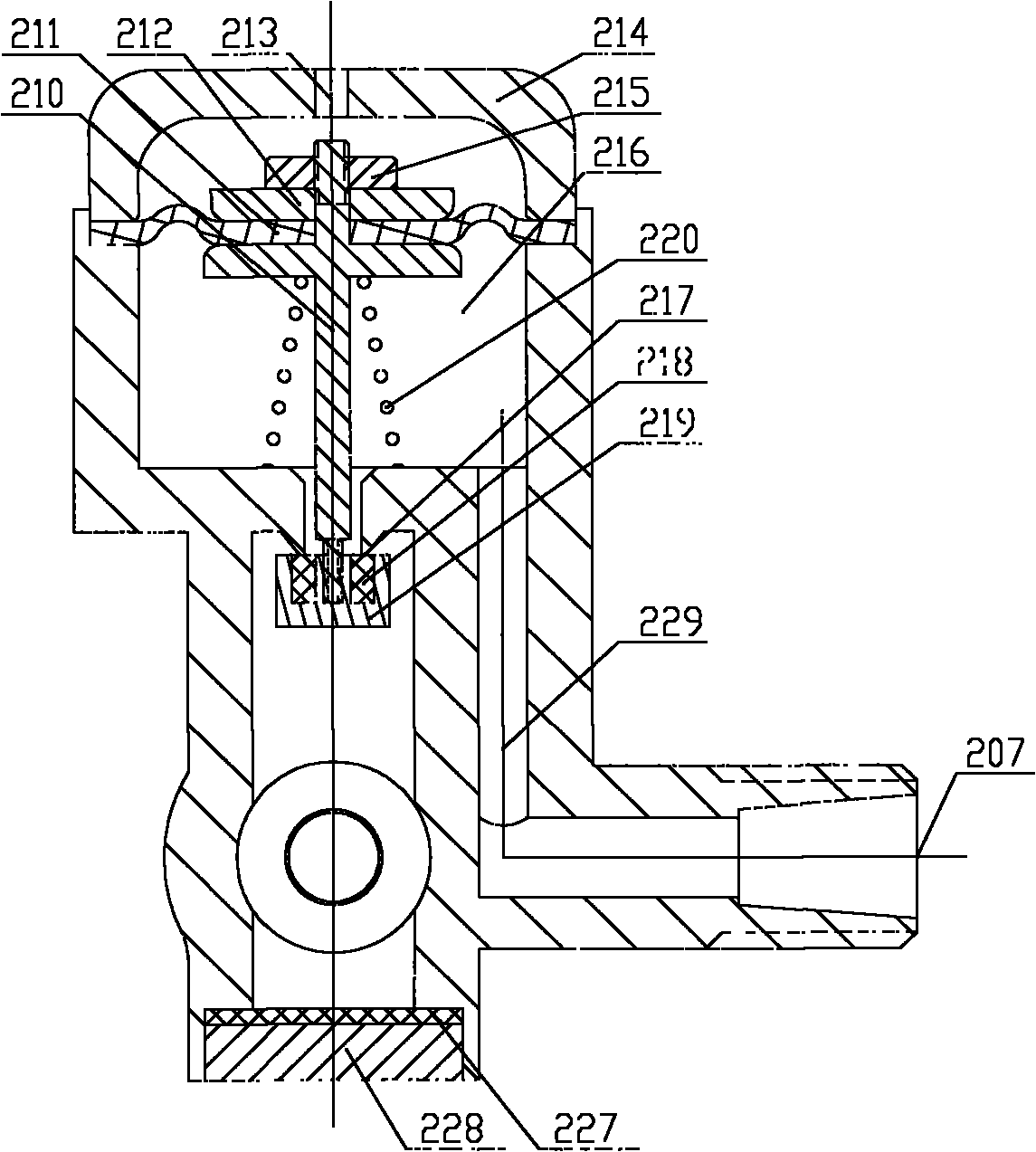 Water purification machine system with pressure-limiting stop valve