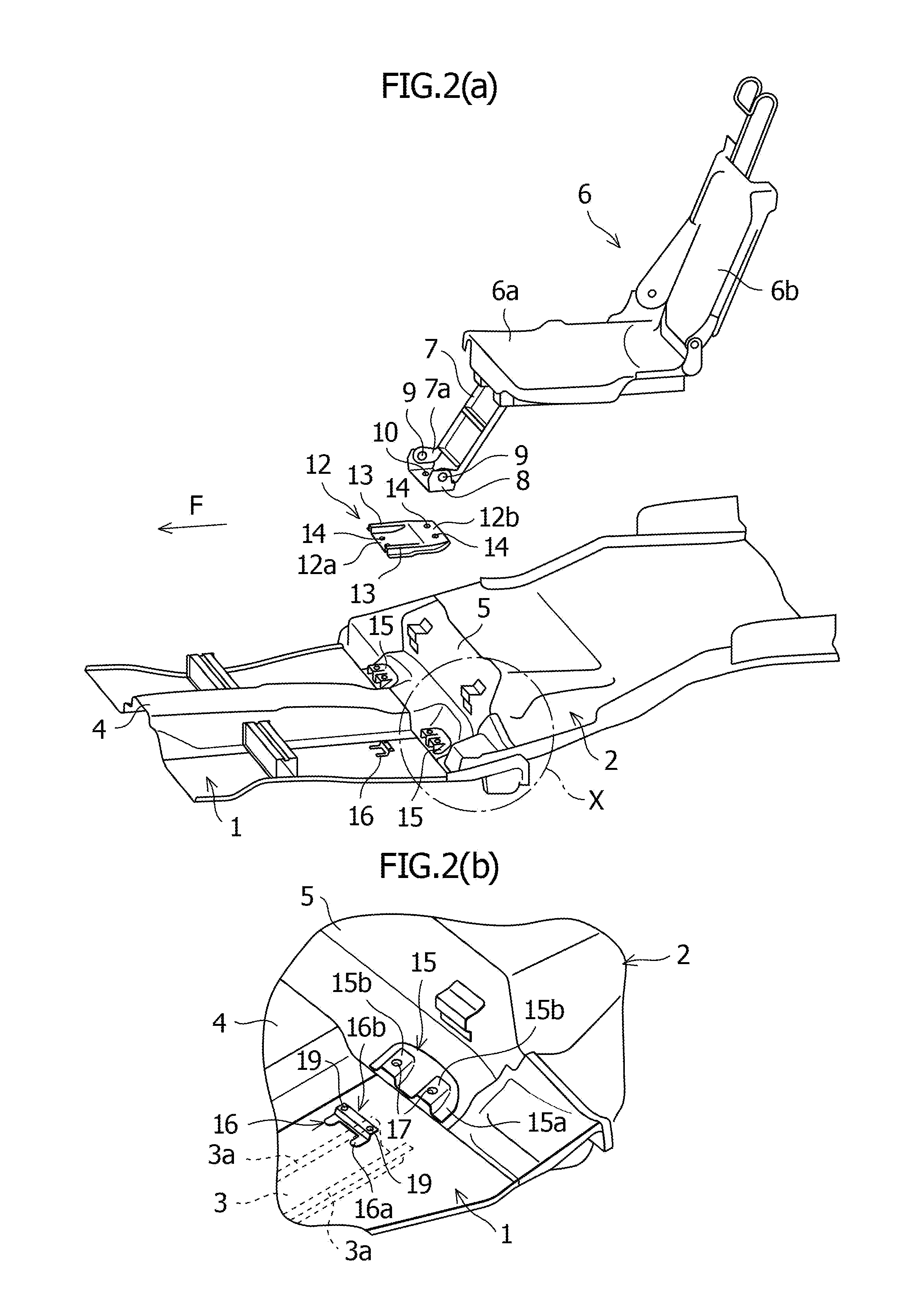 Floor structure of vehicle body center section