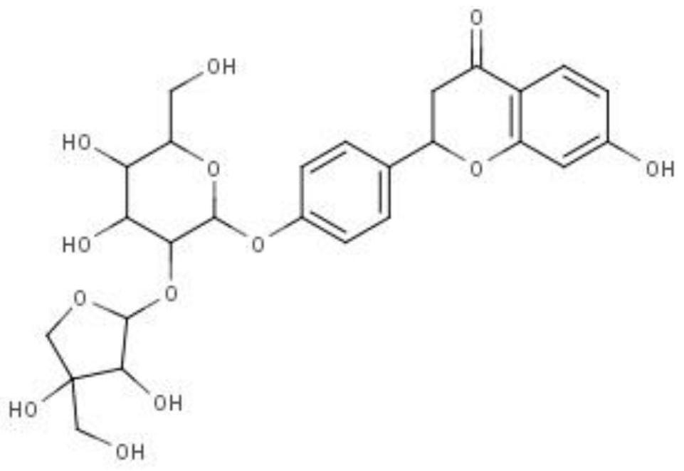 Application of flavonoid compound and medicine for preventing ulcerative colitis