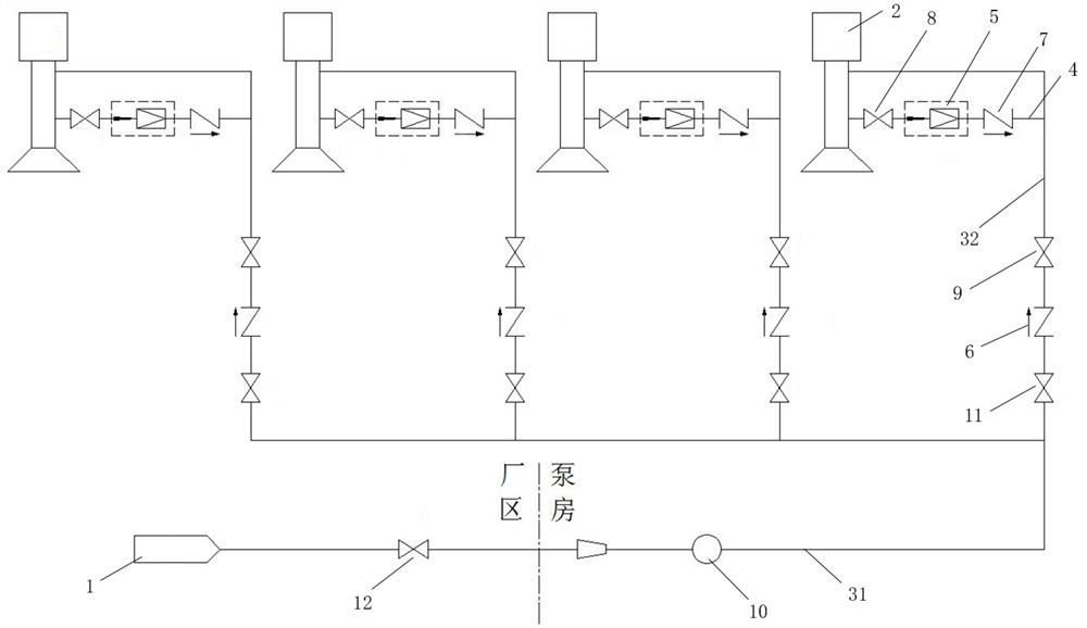 Nuclear power station plant water pump shaft seal water supply system