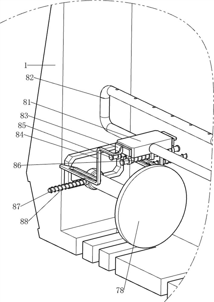 Automatic test tube cleaning device for clinical laboratory