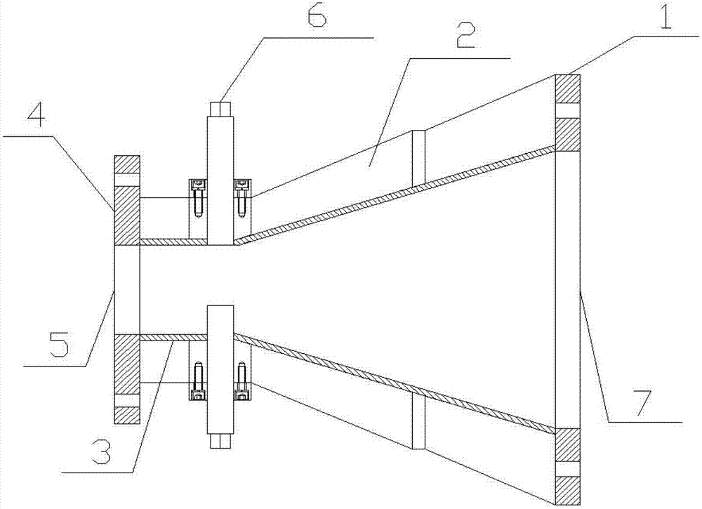 Variable-diameter nose of ceramic plate extruder