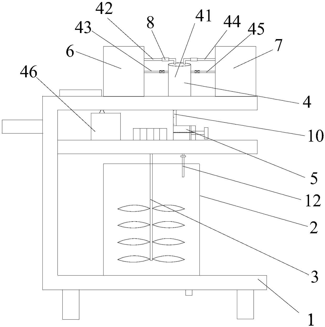 Apparatus for preparing disinfectant solution for animal husbandry