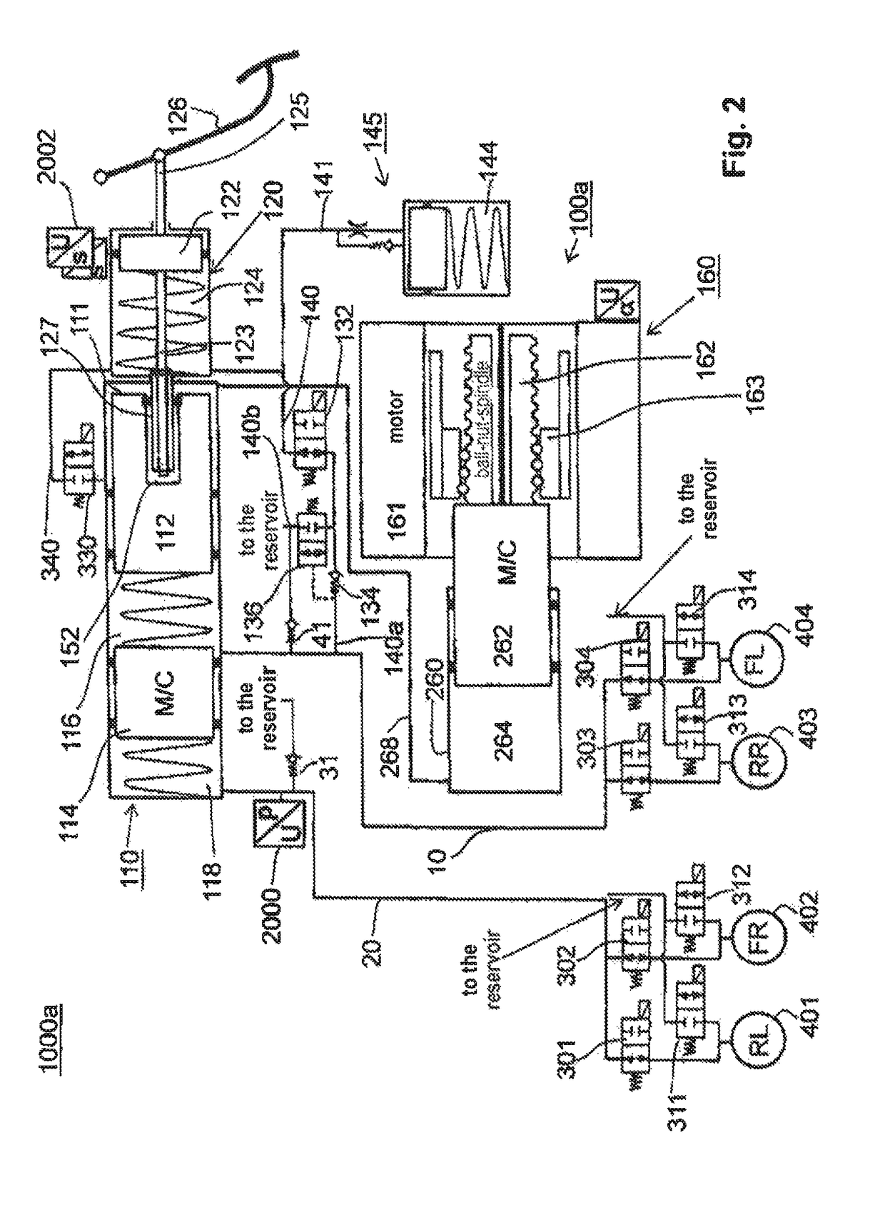 Electro-hydraulic motor vehicle brake system and method for the operation thereof