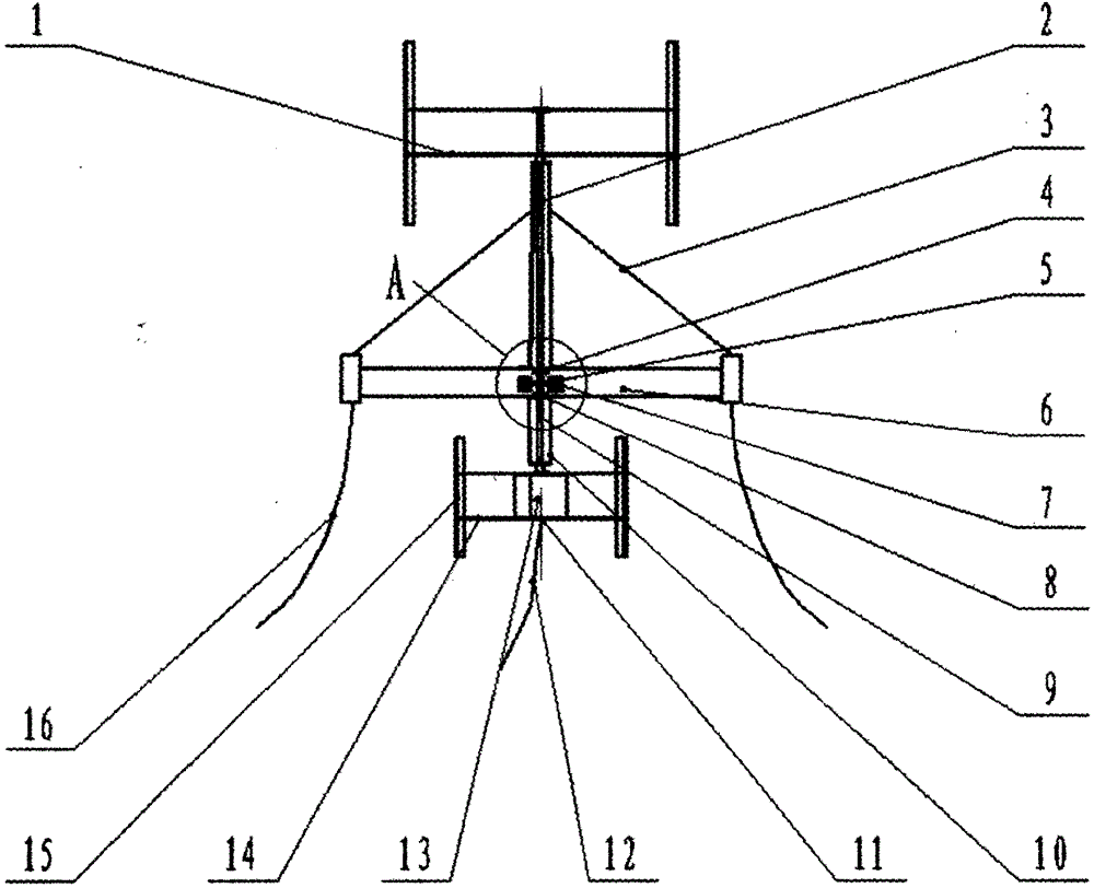 Offshore wind energy and ocean tide energy combined power generation platform