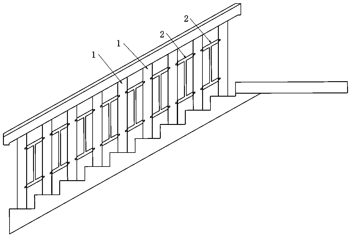 Single railing body and novel railing assembly type stair railing and construction method thereof