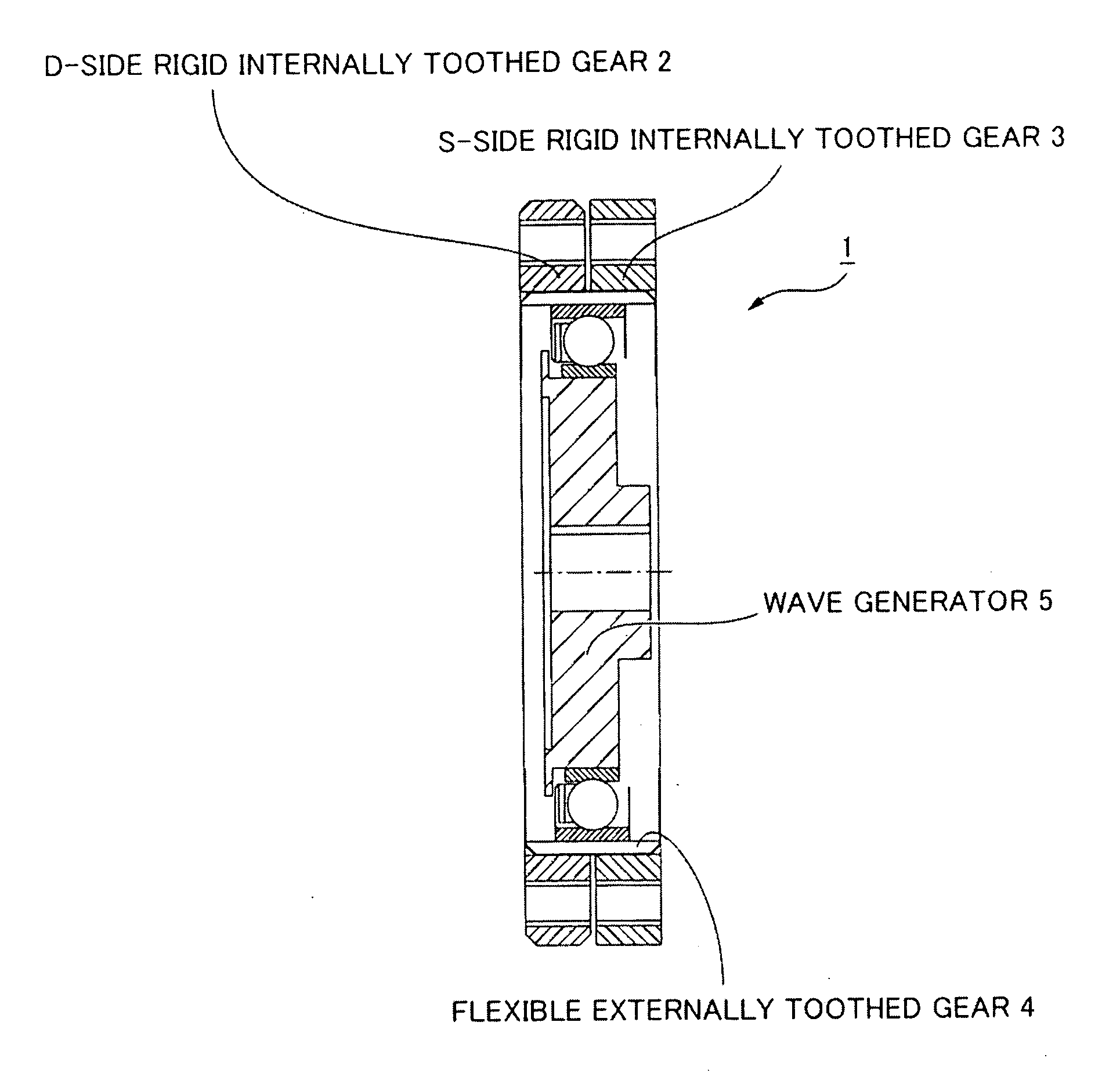 Method For Setting Gear Tooth Profile In Flat Wave Gear Device On Side Where Gears Have Same Number Of teeth