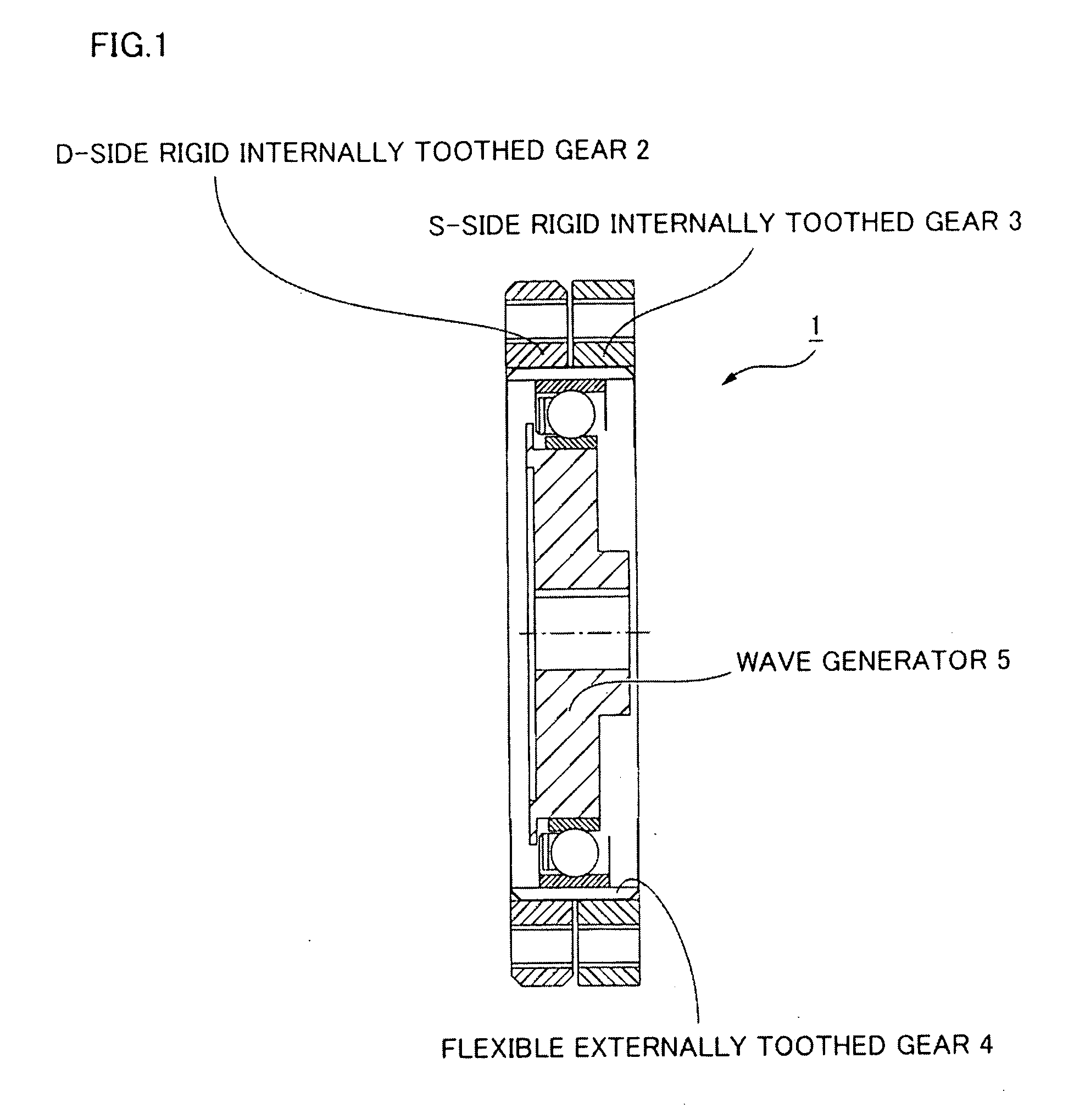 Method For Setting Gear Tooth Profile In Flat Wave Gear Device On Side Where Gears Have Same Number Of teeth