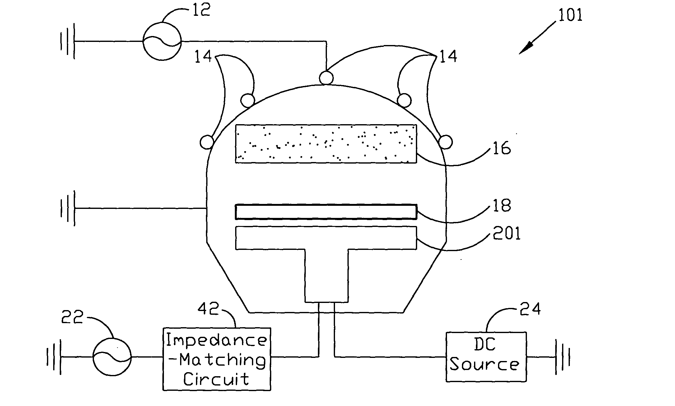 Plasma apparatus and method capable of adaptive impedance matching