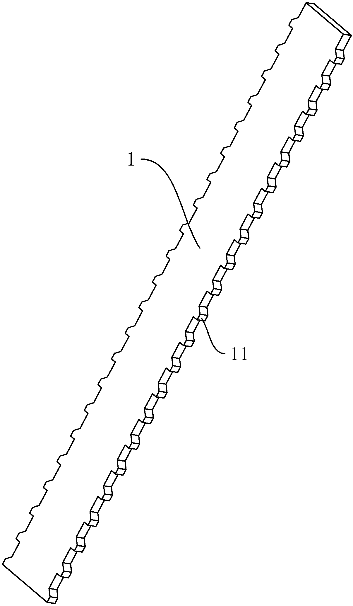Busway for pouring and production method thereof