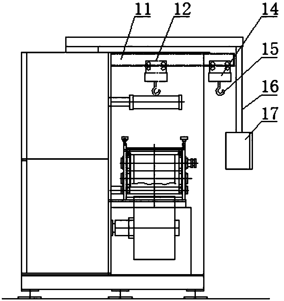 Shutdown reel-changing type round-press-round die cutting machine for lithium battery positive and negative substrate unwinding and winding