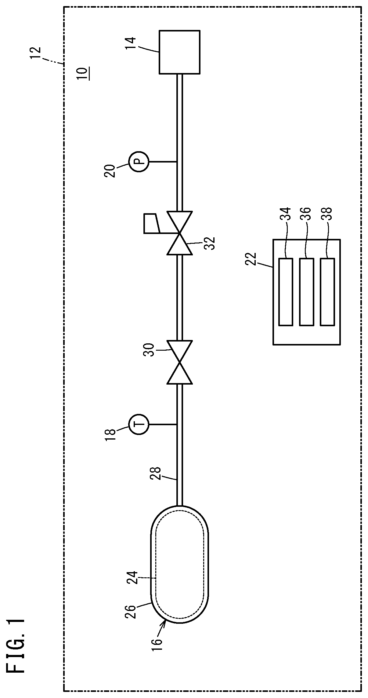 High pressure tank residual pressure determination system, high pressure tank residual pressure determination method, and fuel cell vehicle