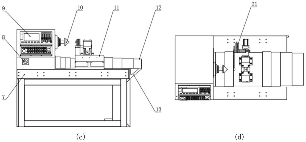 Hydraulic guide pipe flaring machine