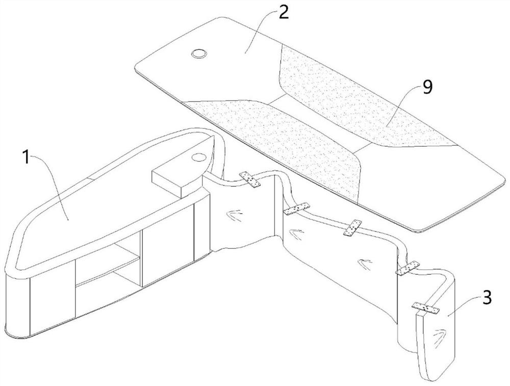 Machining method of solid wood office desk