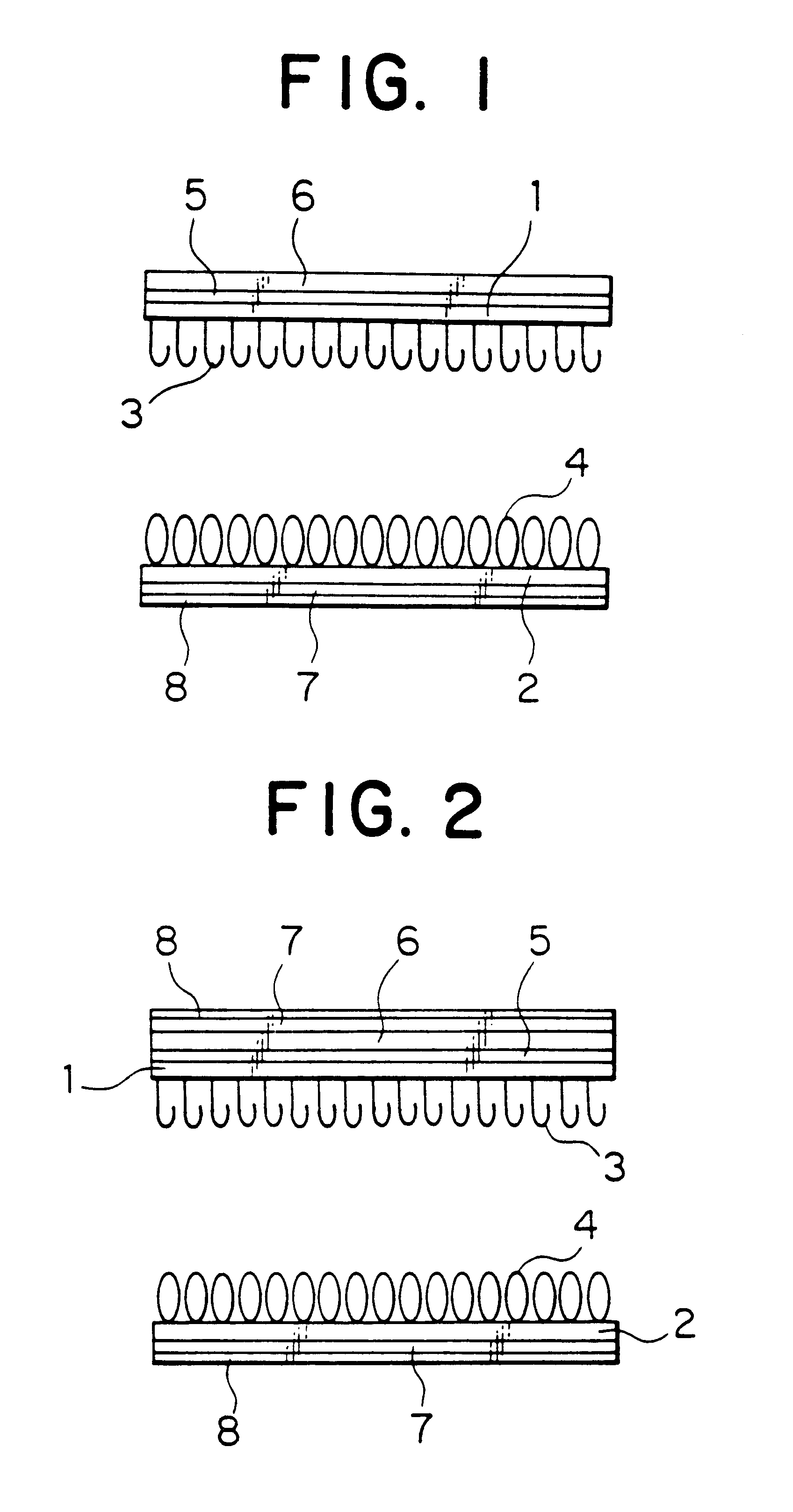 Surface fastener and paper diaper using the surface fastener