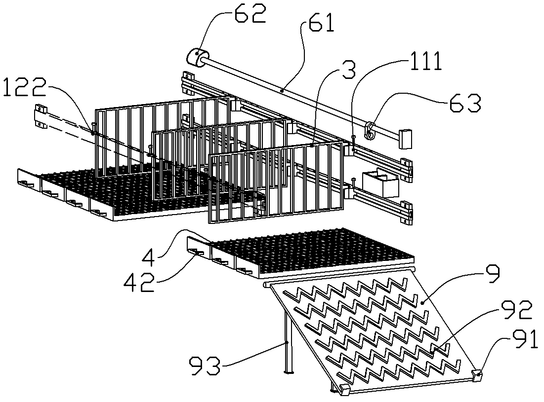 Special vehicle for transporting cattle