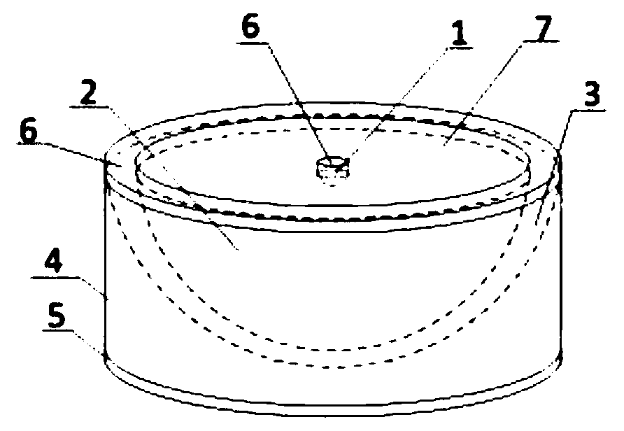 Spherical box-shaped three-dimensional detector and preparation method thereof