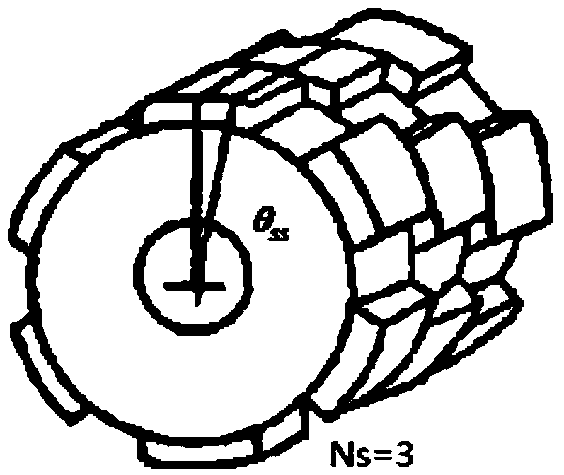 Permanent-magnet synchronous motor, stator and rotor