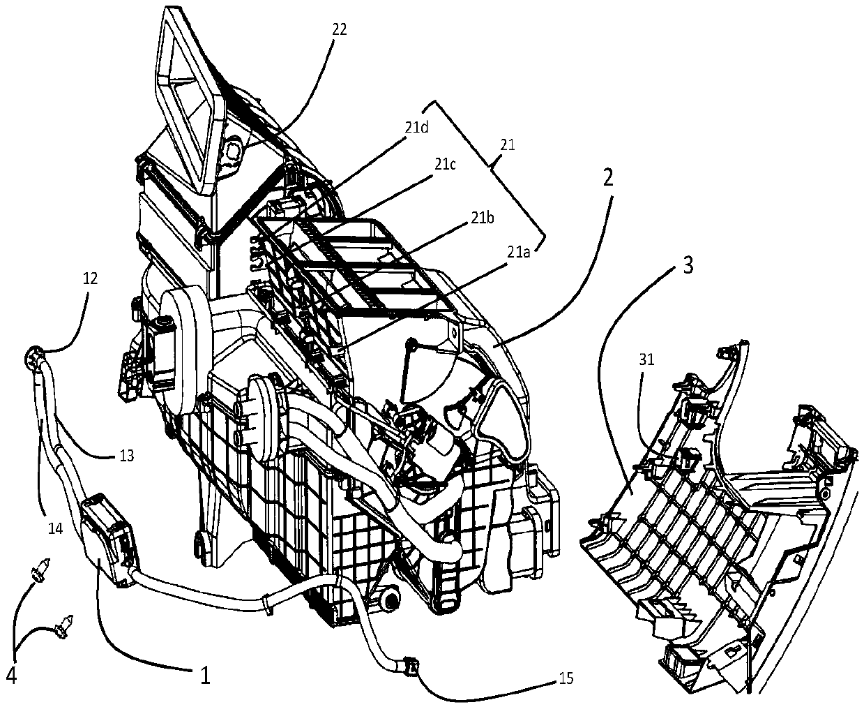 Installation structure of dual-channel air quality detection module