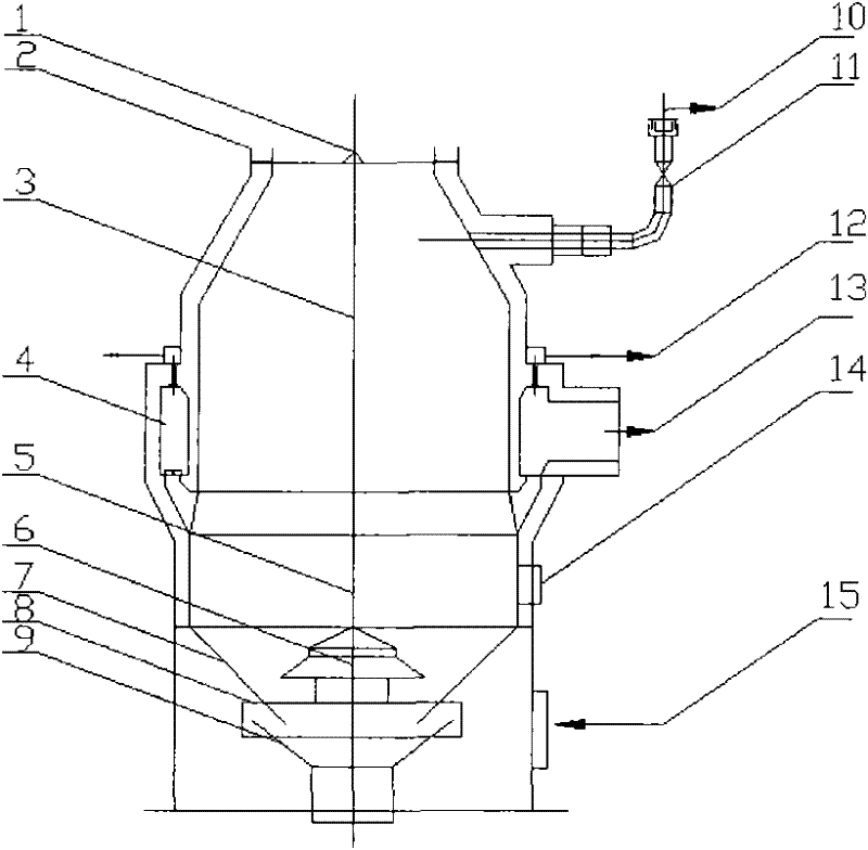 Sintering ore cooling device and waste heat recovery system thereof