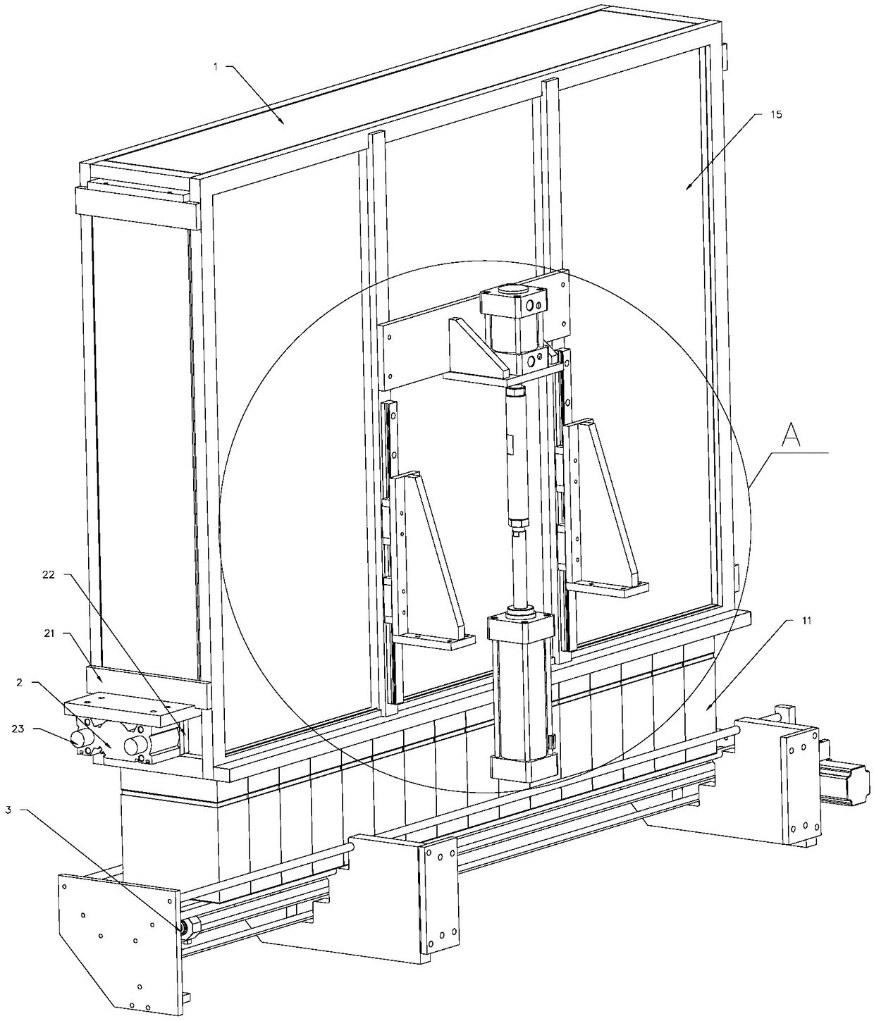 Battery jar feeding method for storage battery production