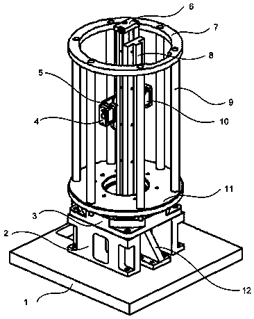 An integrated detection device for compressor barrel and upper outer cover