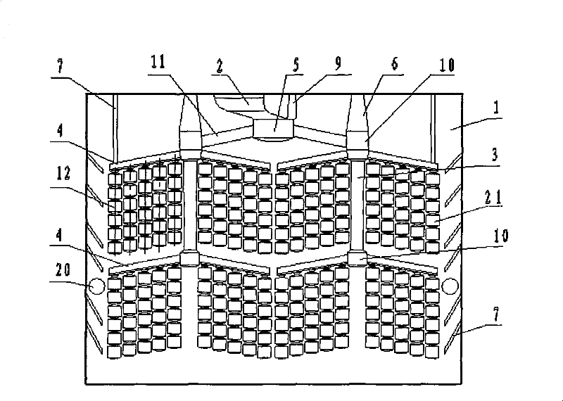 Vertical-parting casting ball and casting section die