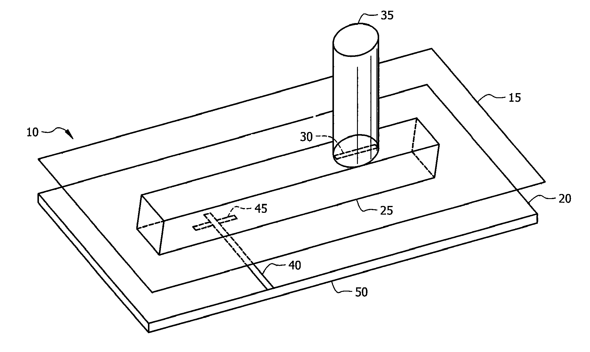 High-frequency feed structure antenna apparatus and method of use