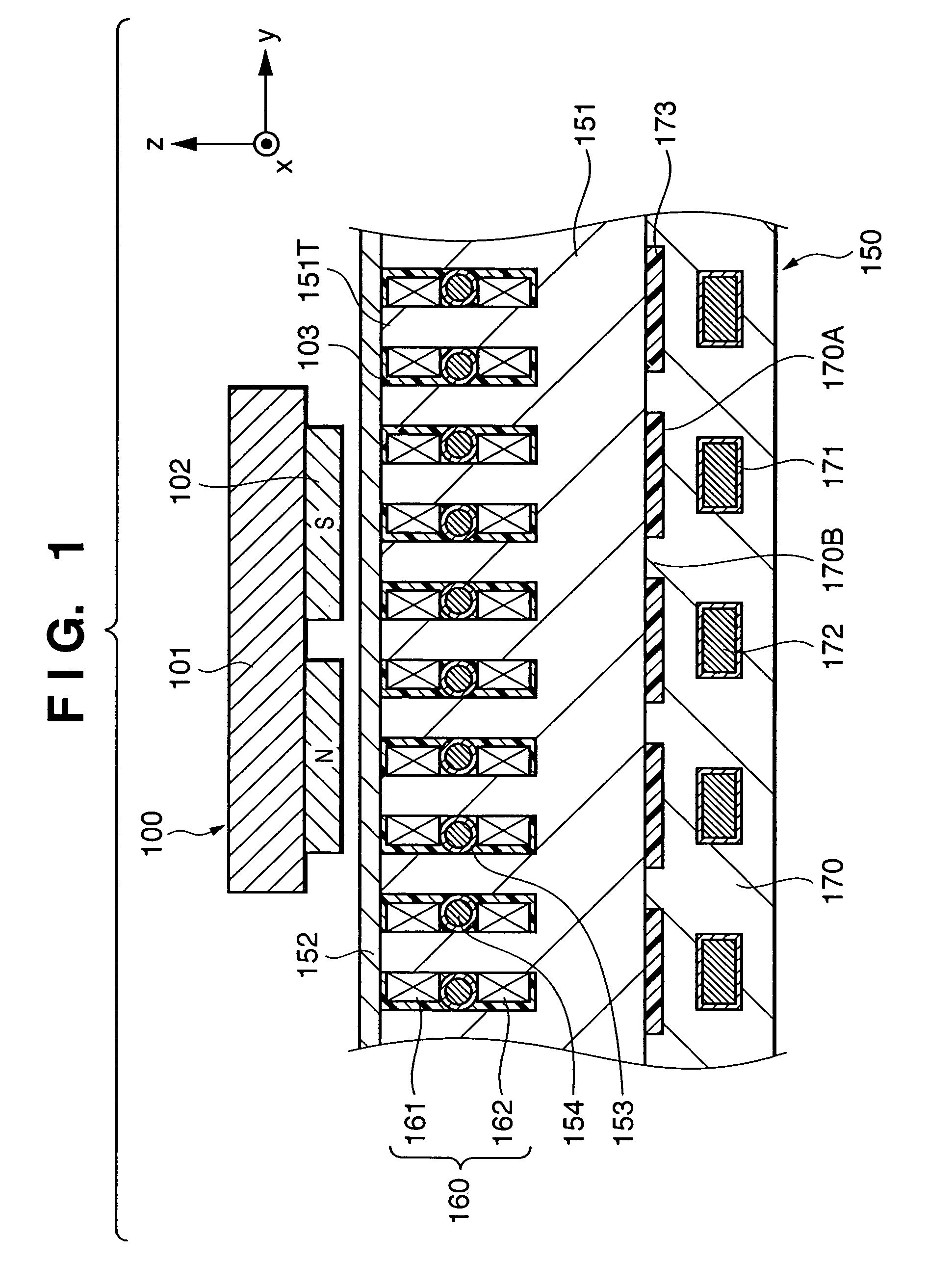 Linear motor, stage apparatus, exposure apparatus, and device manufacturing apparatus