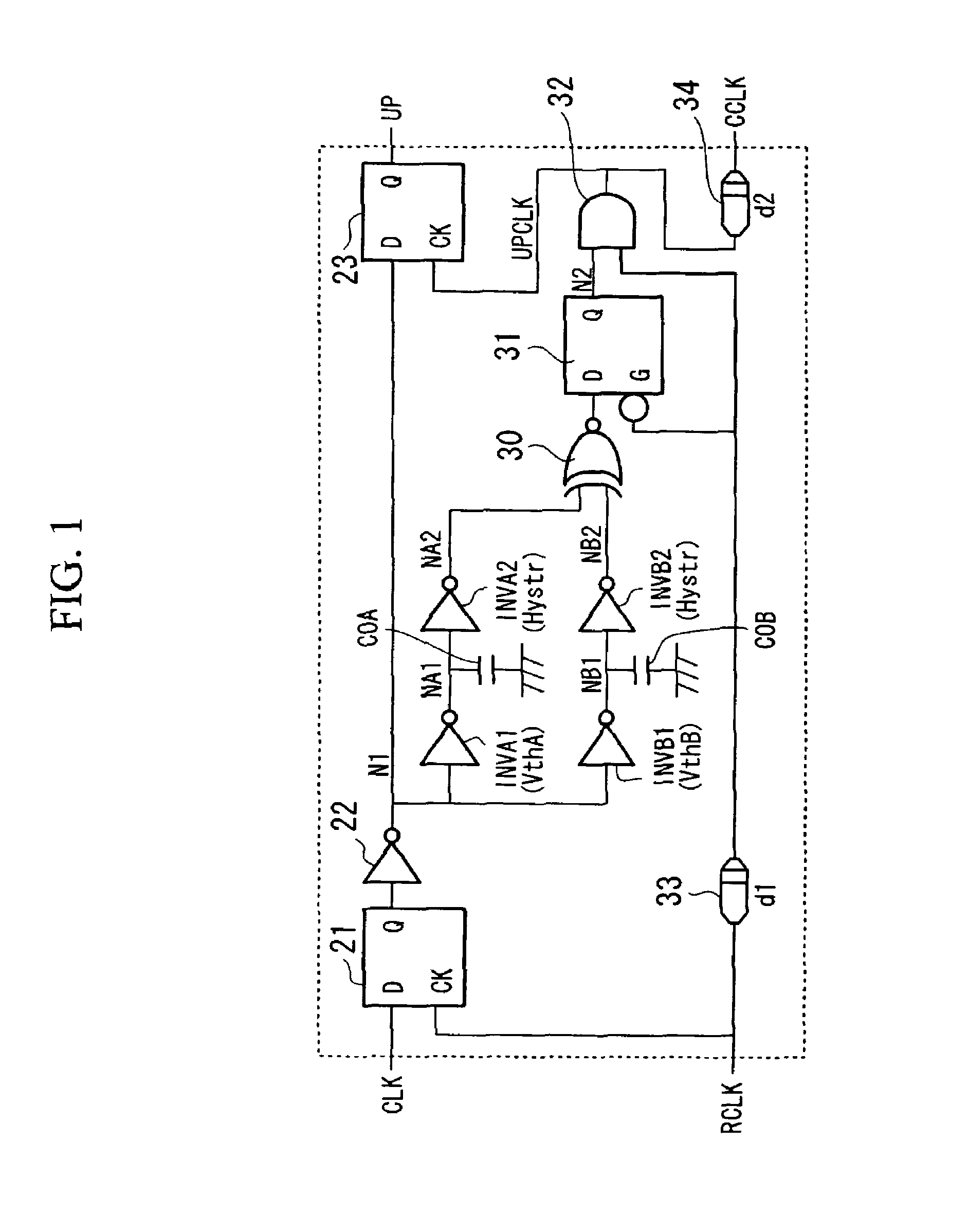 Metastable-resistant phase comparing circuit