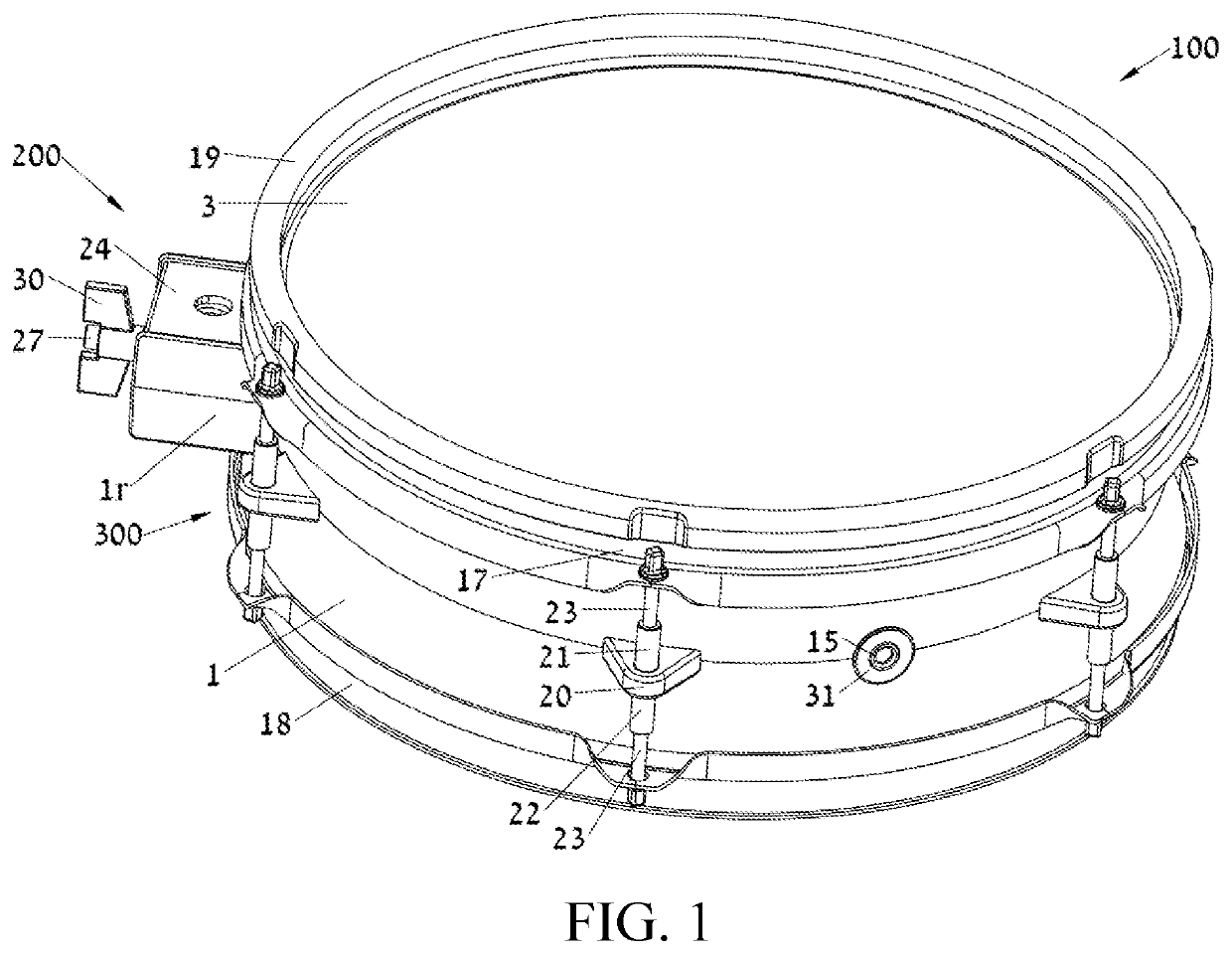 Electronic percussion instrument