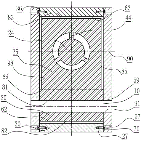 A kind of inner screw joint chrome alloy three-leaf connecting bar horizontal one-way valve