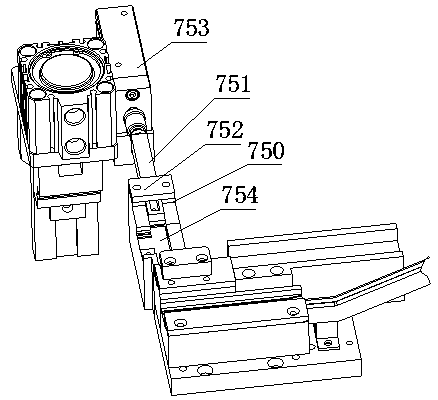 Sheet iron shell pneumatic shaping mechanism of USB assembling machine